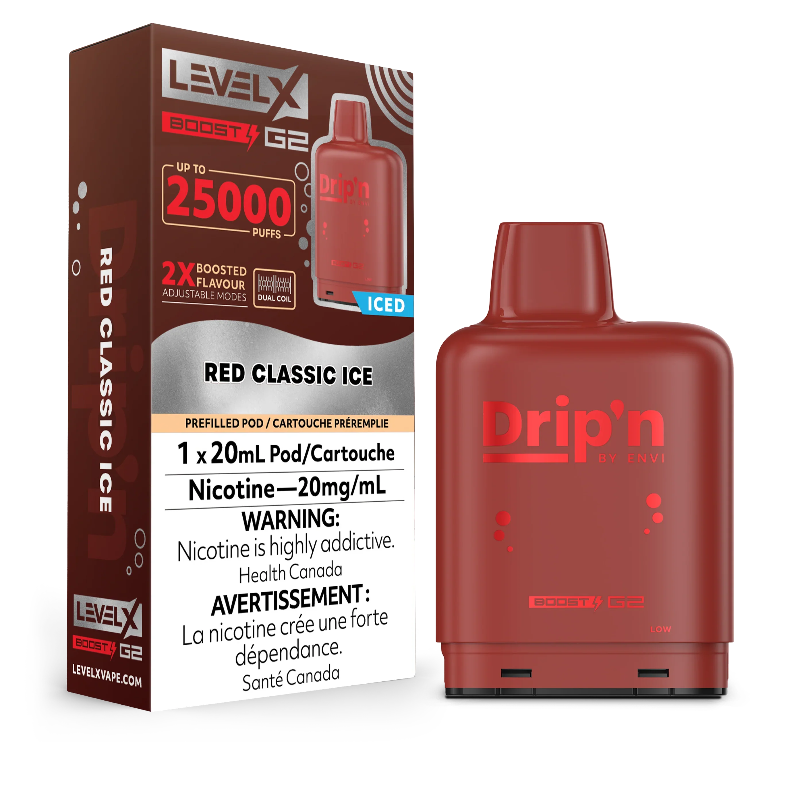 Level X Envi [ Dripn Series ] Boost G2 25k Disposable Pods - 25000 Puffs - 20ml